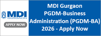 MDI PGDM BA Banner