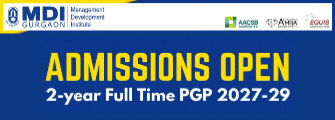 MDI Gurgaon Banner on TOC