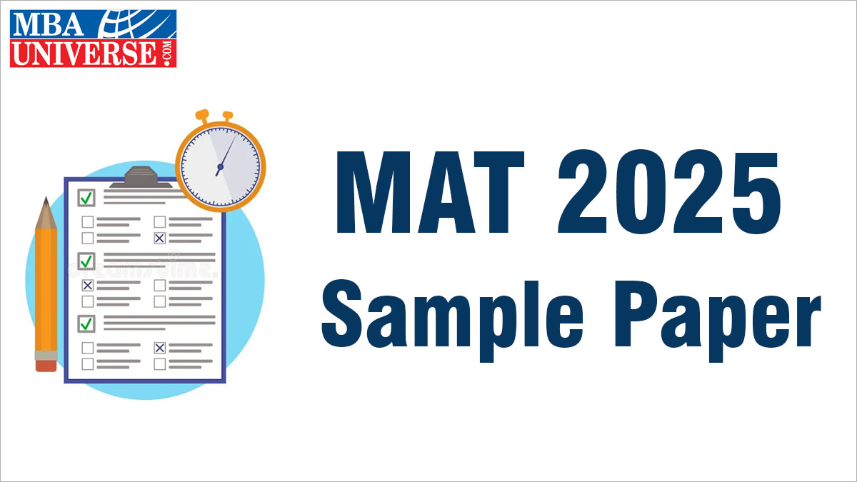MAT 2025 Sample Pager