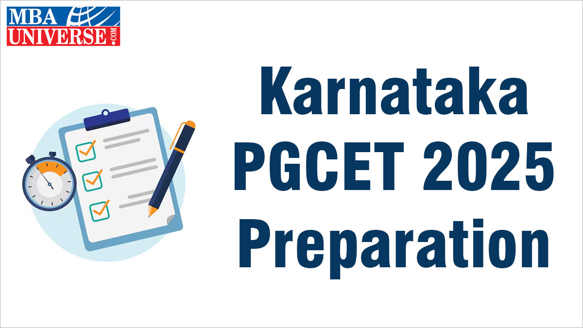 Karnataka PGCET MBA Preparation 2025
