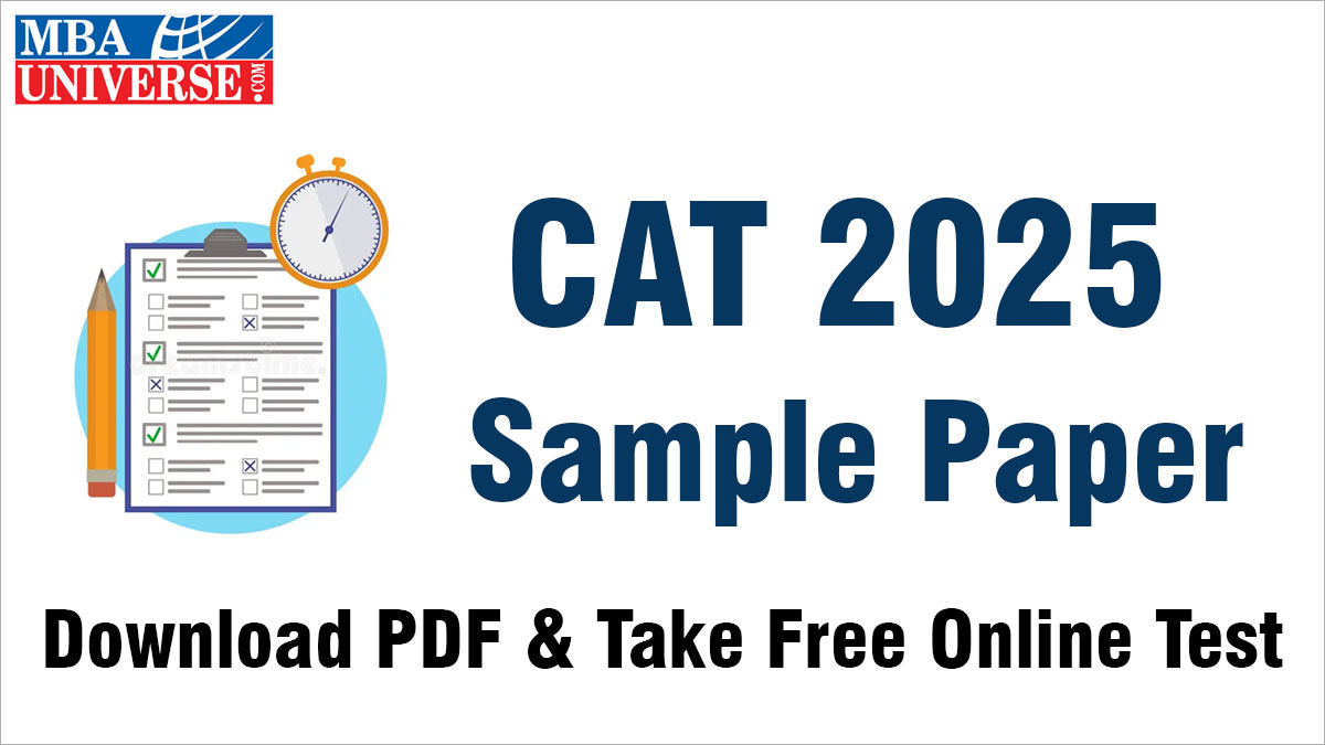 cat sample paper 2025 download model question paper pdf and attempt online mock tests to boost cat exam preparation