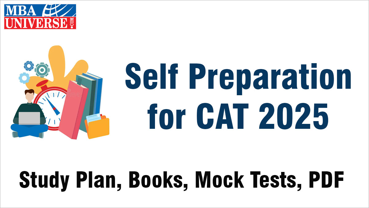 self preparation for cat 2025 at home guide with daily study plan, books, mock tests and pdf