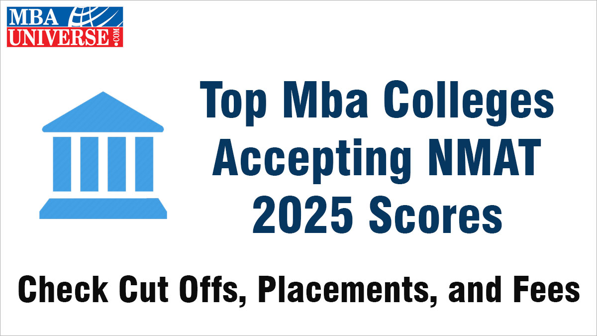 top mba colleges accepting nmat 2025 scores with percentile cut offs, placements, fees, and full college list