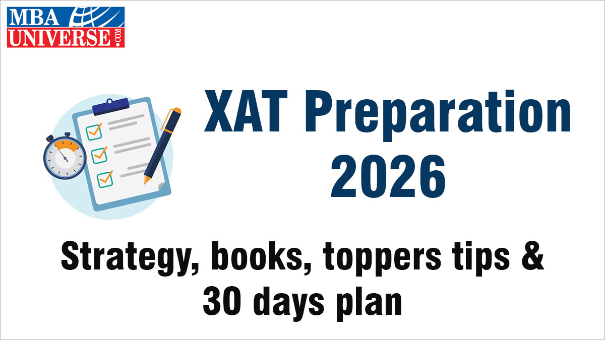 xat preparation 2026 with strategy, books, study material, toppers tips and 30 days plan to crack xat exam with mock tests and gk focus