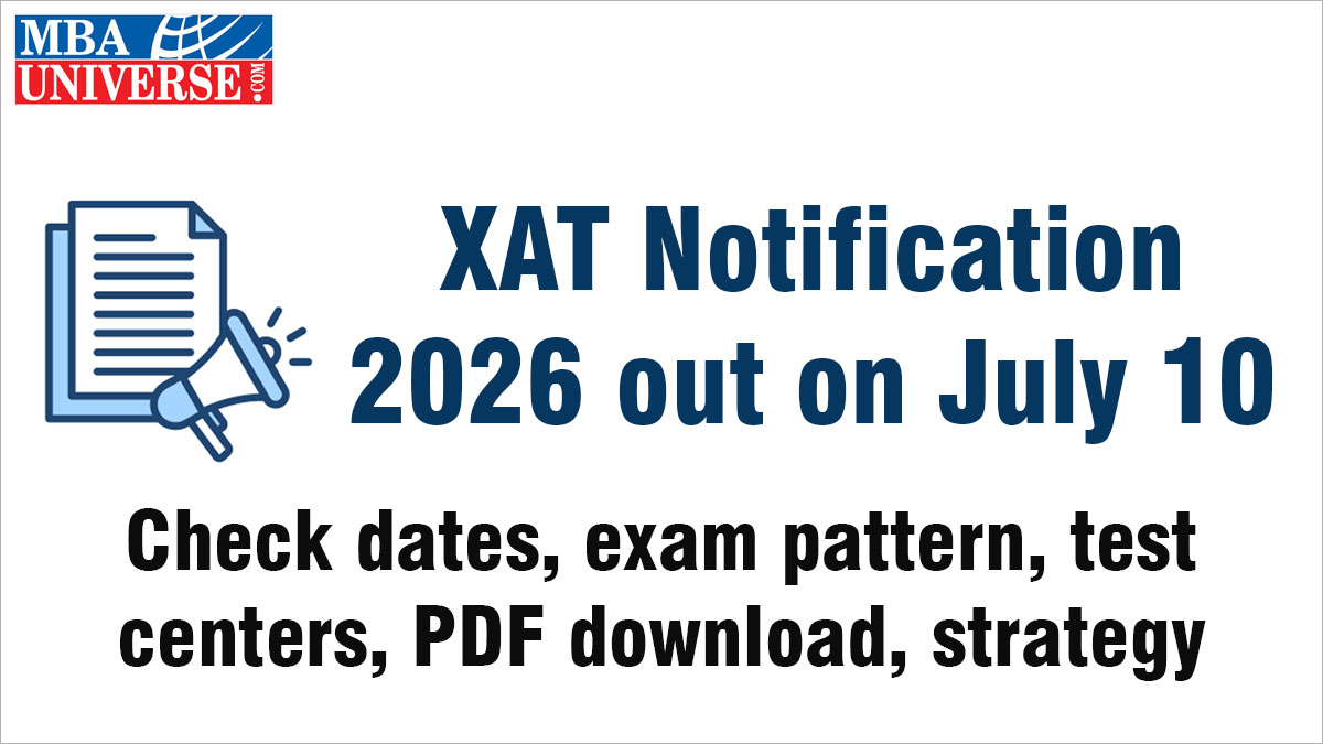 xat notification 2026 released check important information dates exam pattern test centers pdf download link